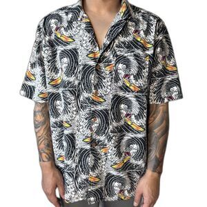Mambo Loud Shirts all over print Skeleton Surfer Surf Hawaiian Shirt 10326